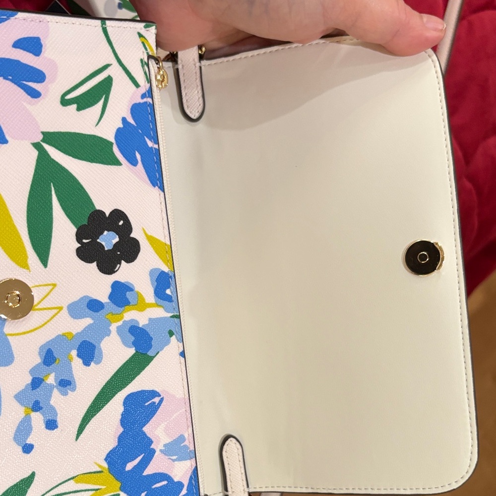 Kate Spade Blue and Green Floral Purse and Wallet Set - Picture 7 of 12